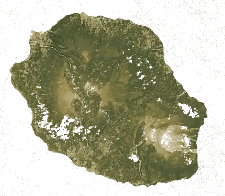 Indice de végétation de La Réunion en janvier 2026