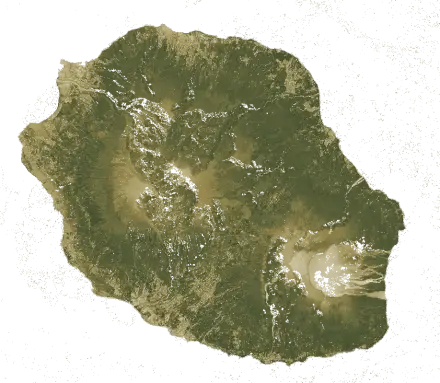 Indice de végétation de La Réunion en juin 2026